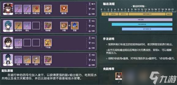 原神夜兰胡行钟夜是什么配队 原神夜兰胡行钟夜配队详细攻略