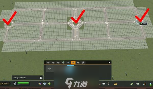 城市天际线2跨线立交桥怎么造