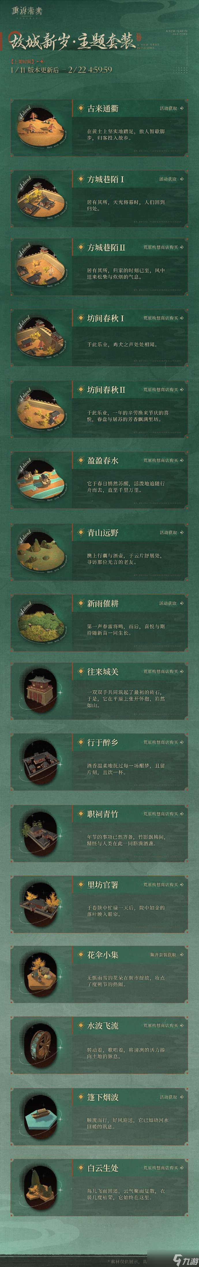 重返未来1999故城新岁什么时候上线 重返未来1999故城新岁上线时间