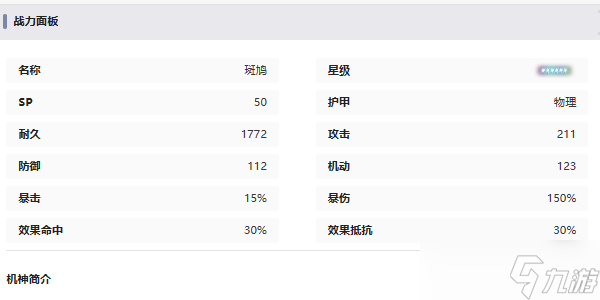 交錯戰(zhàn)線斑鳩角色介紹