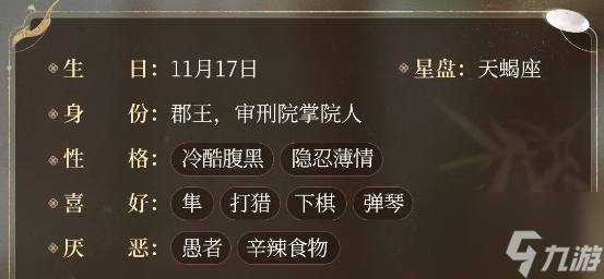 浮生忆玲珑宁郡王元炽详解 具体介绍