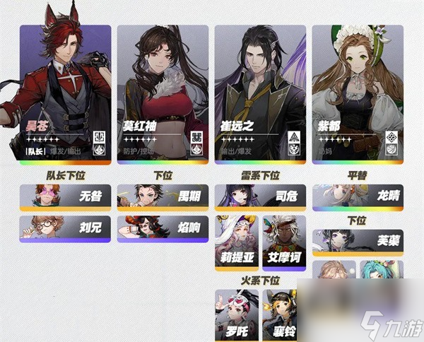 《白荆回廊》火雷队搭配推荐