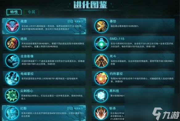 《湮灭线》进化特性一览