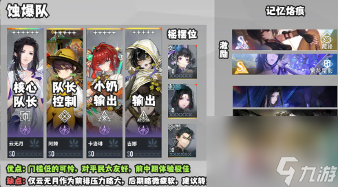 《白荆回廊》最强阵容搭配攻略