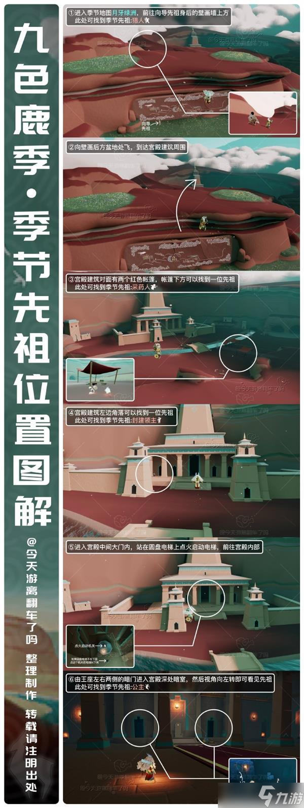 光遇九色鹿季先祖位置一览
