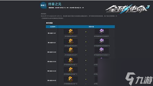 全球使命3年度盛会次元终章开启：解锁专属你的年度大奖