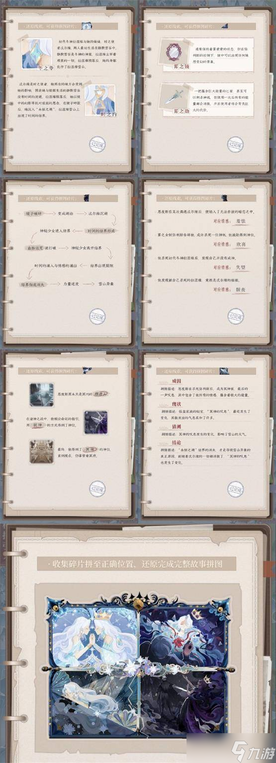 奇迹暖暖雪域遗音线索怎么还原 奇迹暖暖雪域遗音冥神的叹息攻略