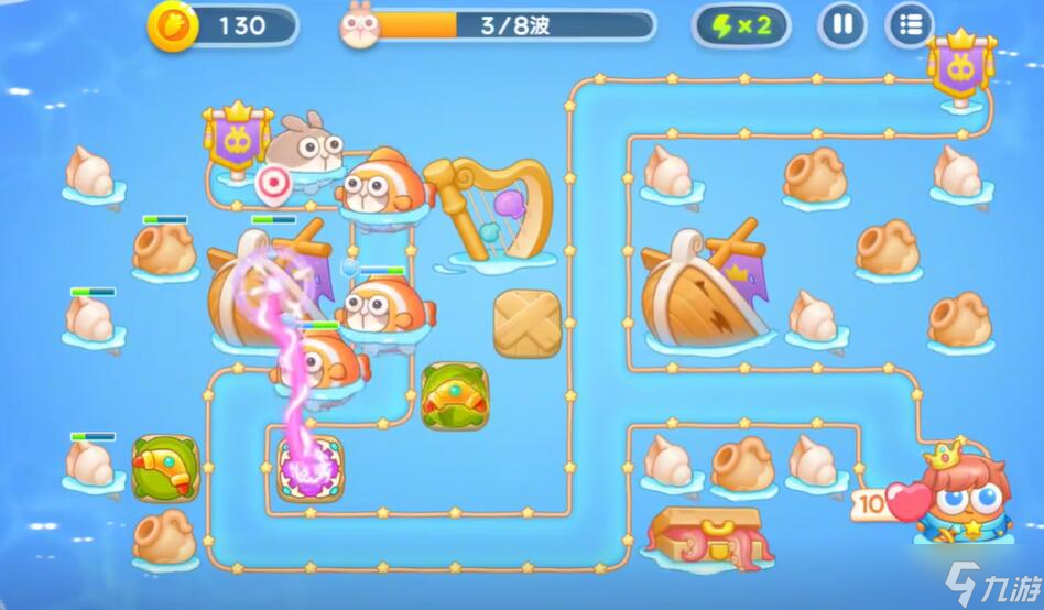 保卫萝卜4海的闺女第10关攻略