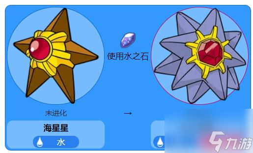 宝可梦大探险海星星多少级用水之石进化好？