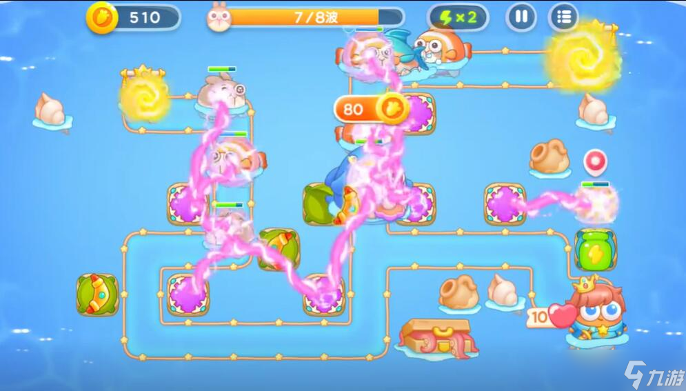 保卫萝卜4海的闺女第10关攻略