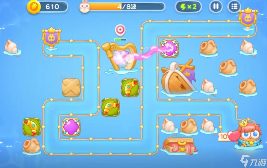 保卫萝卜4海的闺女第10关攻略