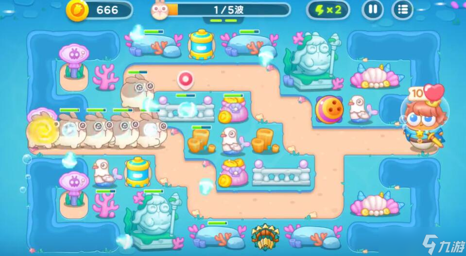 保卫萝卜4海的闺女第11关攻略