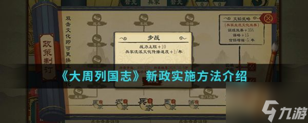 大周列国志新政怎么实施 大周列国志新政实施方法介绍