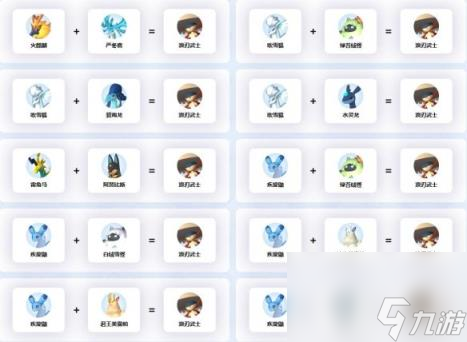 幻兽帕鲁浪刃武士配种公式一览