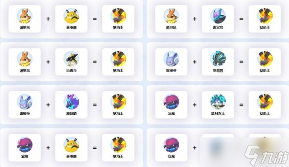 《幻兽帕鲁》狱焰王配种公式一览