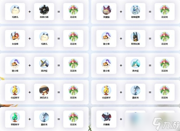 《幻兽帕鲁》花冠龙配种公式一览