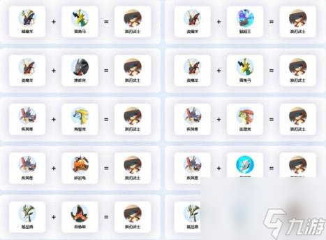 幻兽帕鲁浪刃武士配种公式一览
