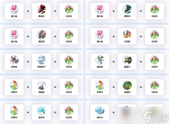 《幻兽帕鲁》花冠龙配种公式一览