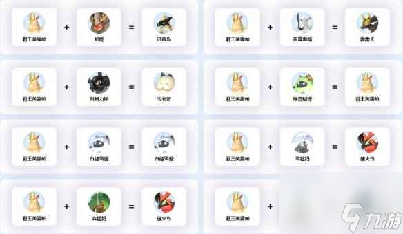 《幻兽帕鲁》君王美露帕配种公式一览