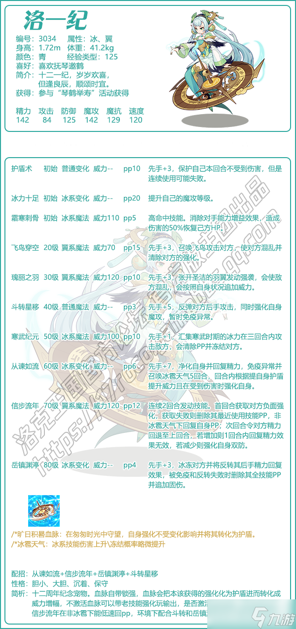 洛克王国洛一纪技能有什么