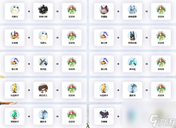 《幻兽帕鲁》花冠龙配种公式一览