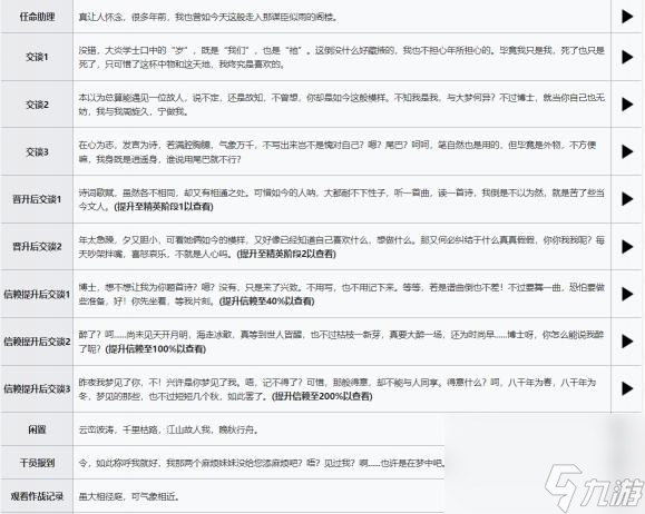 明日方舟令台词有哪些？