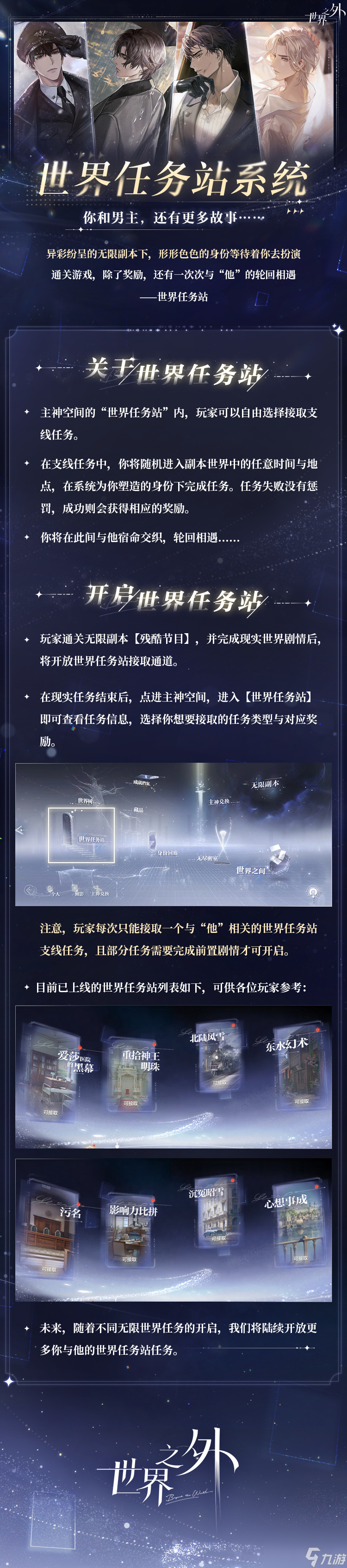 世界之外世界任务站怎么玩,世界之外无限世界规则档案介绍