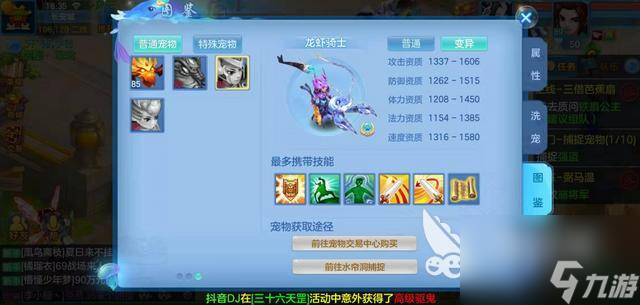 神武4手游什么宠物好