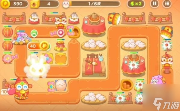 保卫萝卜4新春大集第1关完美通关 保卫萝卜4新春大集第1关攻略
