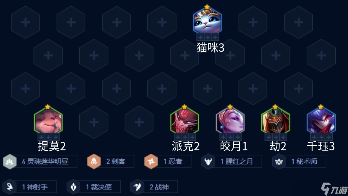金铲铲之战明昼战神劫阵容推荐
