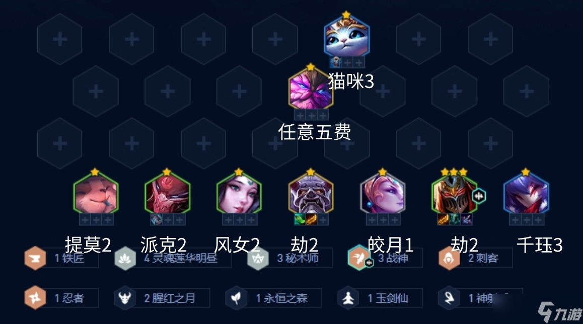 金铲铲之战明昼战神劫阵容推荐