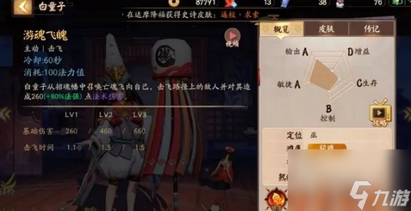 决战平安京白童子该怎么进行技能的加点 决战平安京白童子技能加点攻略