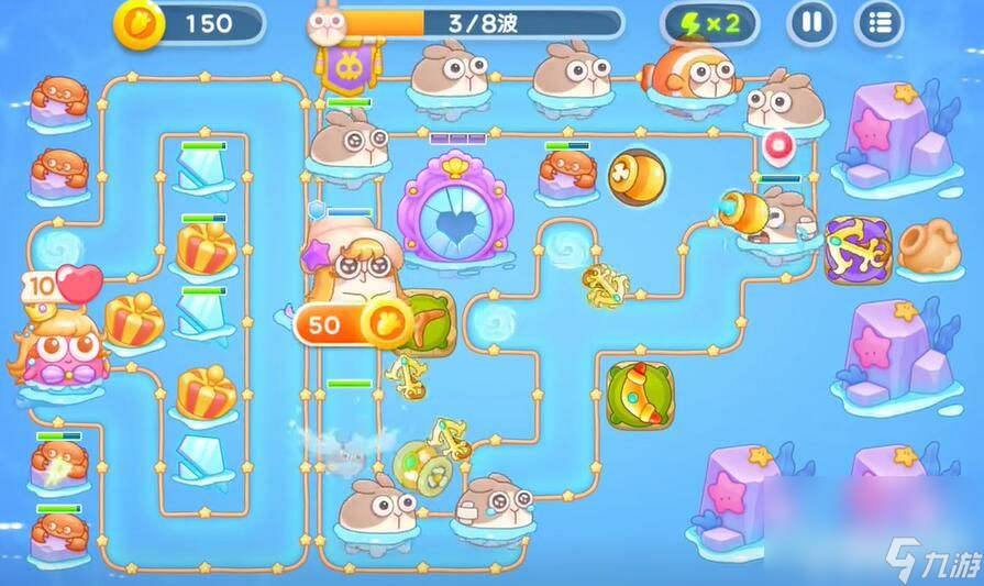 《保卫萝卜4》海的闺女第43关~44关如何完成 海的闺女第43关~44关玩法