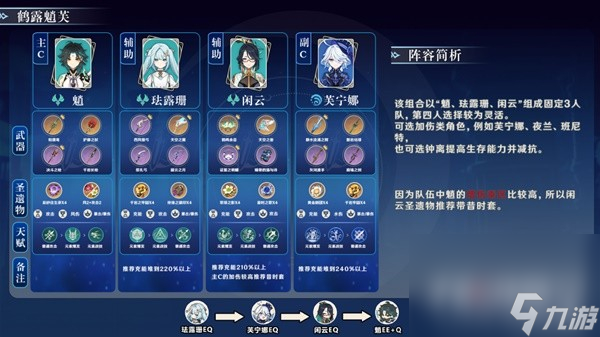 《原神》闲云不同元素队伍搭配攻略