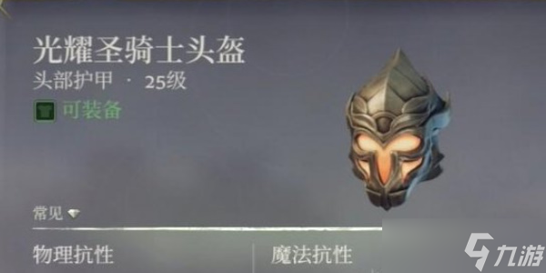 《雾锁王国》光耀圣骑士套装介绍