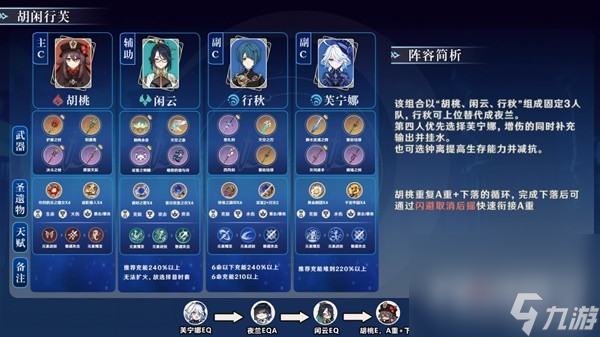 《原神》闲云不同元素队伍搭配攻略