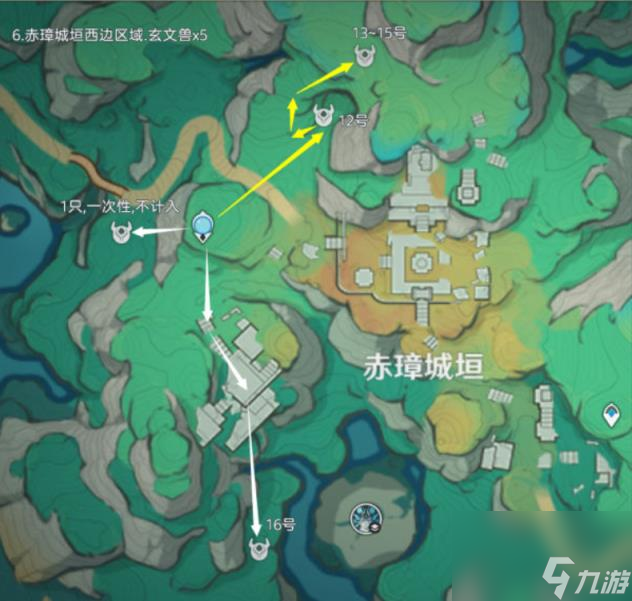 原神玄文獸詳細(xì)路線圖大全 玄文獸位置大全