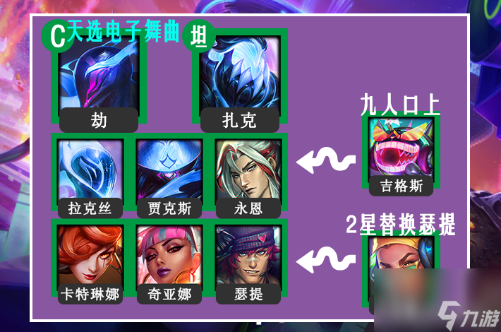 音浪刺客劫怎么玩（云顶之奕电子音浪影分身劫阵容）