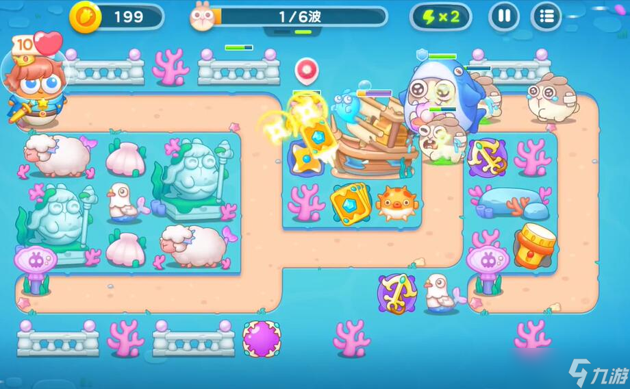 《保卫萝卜4》海的闺女54关攻略