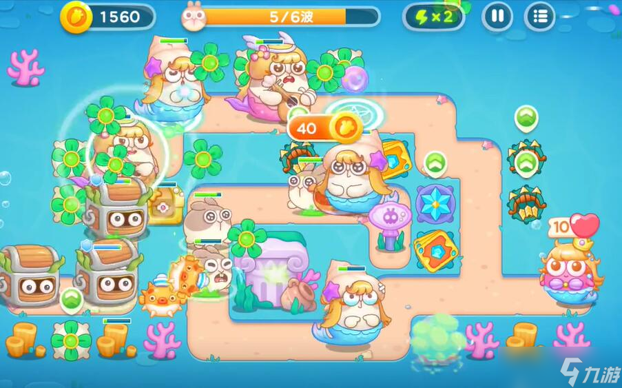 保卫萝卜4海的闺女第48关攻略