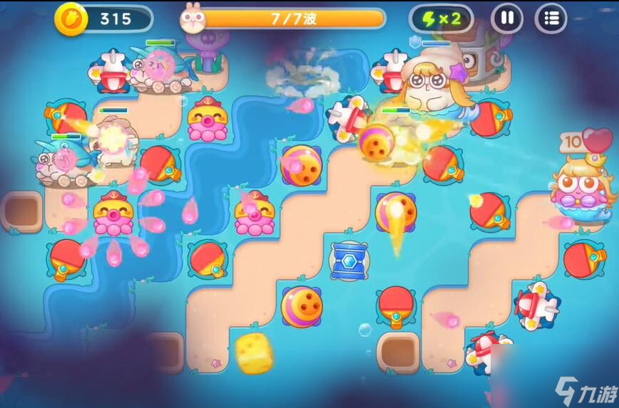 《保卫萝卜4》海的闺女第47关通关攻略