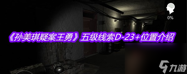 《孙美琪疑案王勇》五级线索D-23+位置介绍
