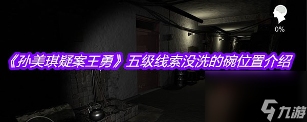 《孙美琪疑案王勇》五级线索没洗的碗位置介绍