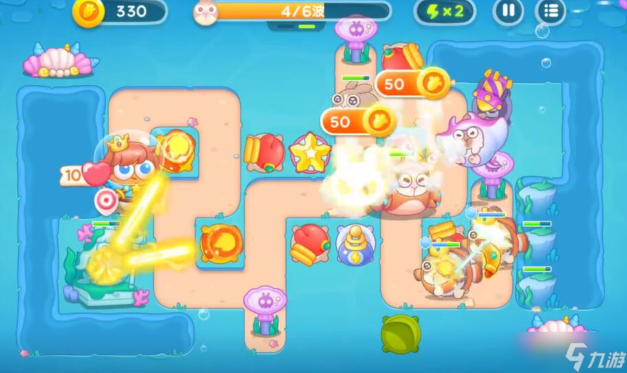 保卫萝卜4海的闺女第63关攻略