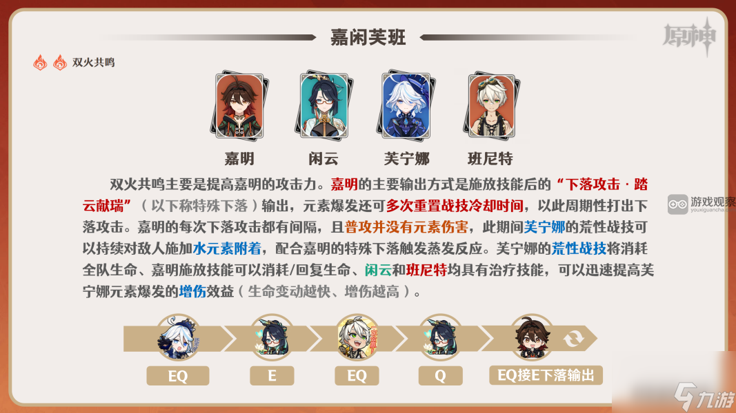 原神嘉明最强阵容搭配推荐攻略