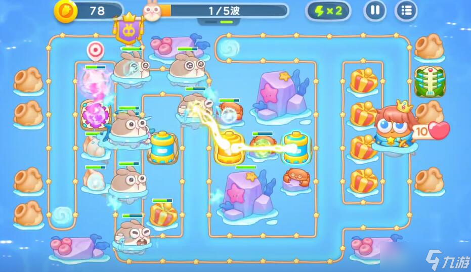 保卫萝卜4海的闺女第61关攻略