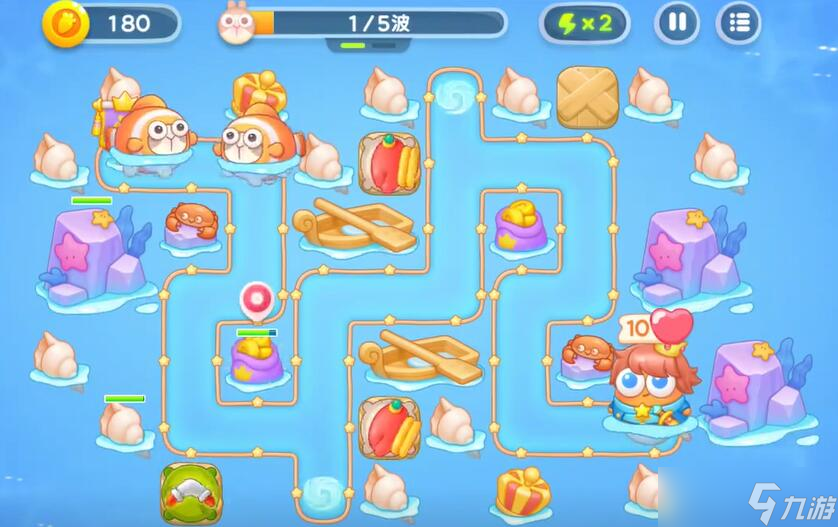 保卫萝卜4海的闺女63关攻略