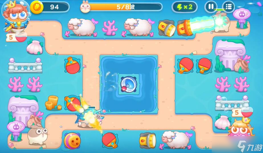 保卫萝卜4海的闺女第56关攻略