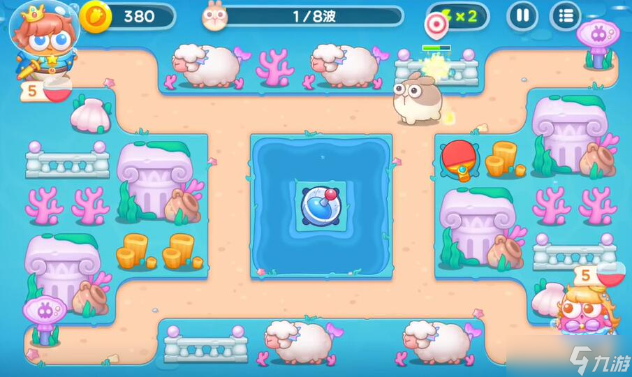 保卫萝卜4海的闺女第56关攻略