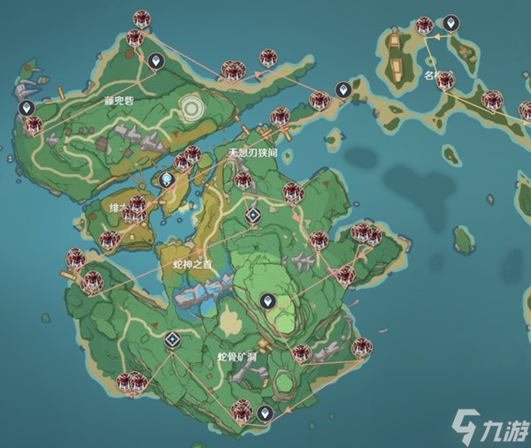 《原神》八重神子培养攻略 海灵芝采集路线
